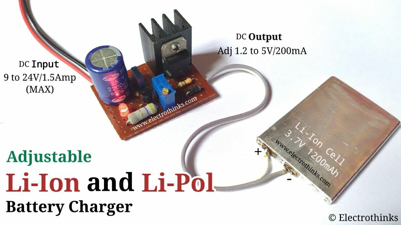 Adjustable Li-Ion and Li-Pol Battery Charger - Electrothinks смотреть онлайн