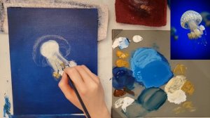 Jellyfish Acrylic Painting Tutorial Step-By-Step for Beginners