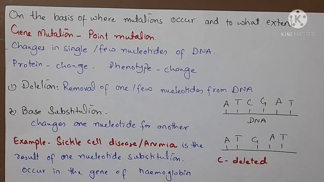 Mutations Class-12 Biology