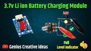 3 7v Li ion Battery Charger 🔄 with Low & Full Level Indicator 🔋