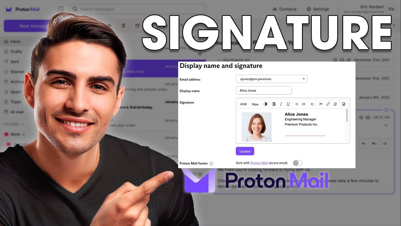 How to Create a Signature in Proton Mail - Tutorial смотреть онлайн