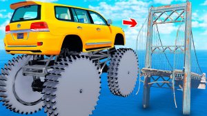 СМОЖЕТ ЛИ КРУЗАК на ПИЛАХ ПЕРЕЛЕТЕТЬ СЛОМАННЫЙ МОСТ в ГТА 5 МОДЫ - ЭКСПЕРИМЕНТЫ в GTA 5 MODS