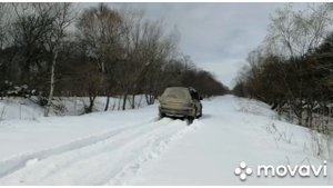 Прадо 120 по снегу, район Быкова