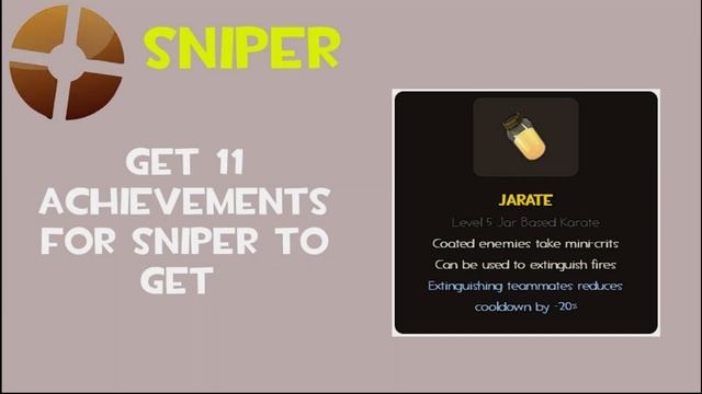 (TF2) how to get ALL OF THE Sniper's Achievement Items смотреть онлайн
