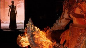 Кратос берет Клинки Хаоса / встреча с Афиной