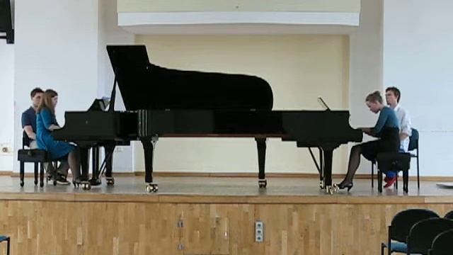 C. Guastavino - "Romance Argentinos" for two pianos op. 2 no 1 Las Niñas de Santa Fe смотреть онлайн