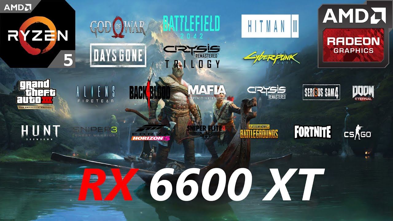 RX 6600 XT Test in 20 Games in 2022 смотреть онлайн