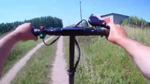ЭЛЕКТРОСАМОКАТ Kugoo M4 тест на скорость и проходимость по полевым дорогам