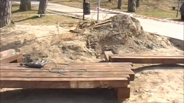 Budowa Promenady - Jezioro Jeleń W Bytowie