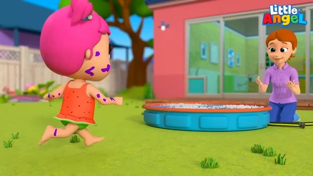 Учимся принимать Ванну🫧 | Развивающие Мультики Для Детей | Little Angel Русский смотреть онлайн