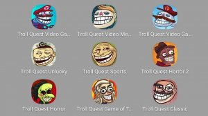 Troll Face Quest,Unlucky,Sports,Game of Trolls,Internet Memes,TV Shows,USA Adventure,Тролл Фейс