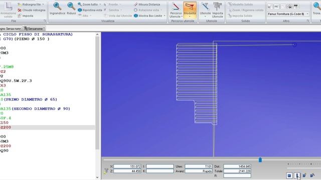 CICLO FISSO G70 G71 FANUC SERIES- SU CIMCO EDIT