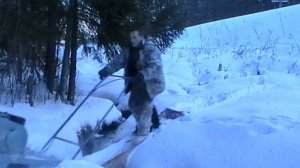 Мотособака МД штурмует ручей