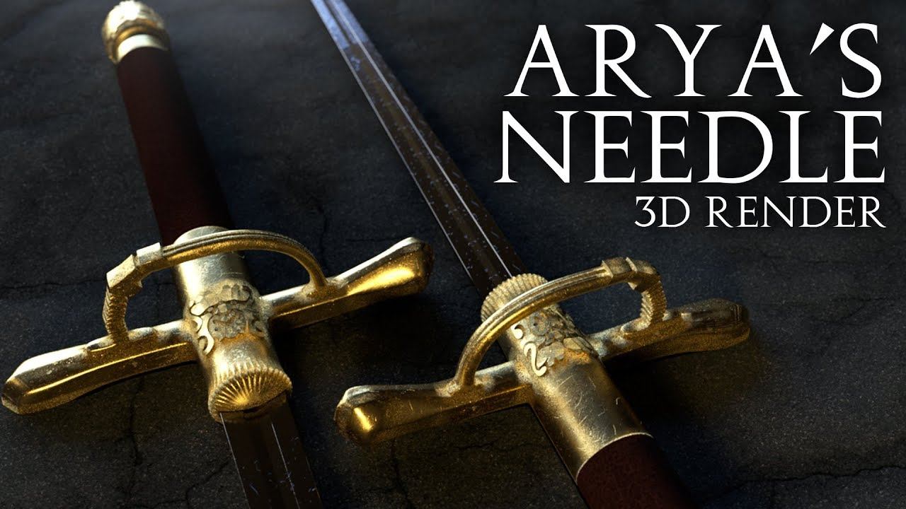 I made Arya Stark's 'Needle' Sword as a 3D Render смотреть онлайн