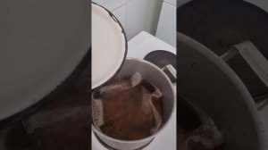 Пробую гуляш в реторт пакете.Приготовил гречку с гуляшом.