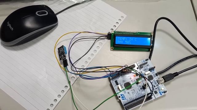 STM32 - I²C_LCD - DHT11 смотреть онлайн