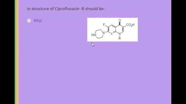 MCQ in Medicinal chemistry-III (Floroquinolones) смотреть онлайн