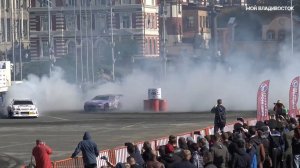 Владивосток Дрифт-шоу DSL Drift Shifters Владивосток 13 октября 2019 (фрагмент).