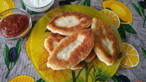 Пирожки дрожжевые с картошкой и печенью