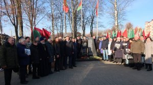 Открытие памятника 46-и погибшим летчикам - штурмовикам 4-го ШАП / 7-го ГШАП в Быхове .