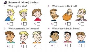 Describing people listening