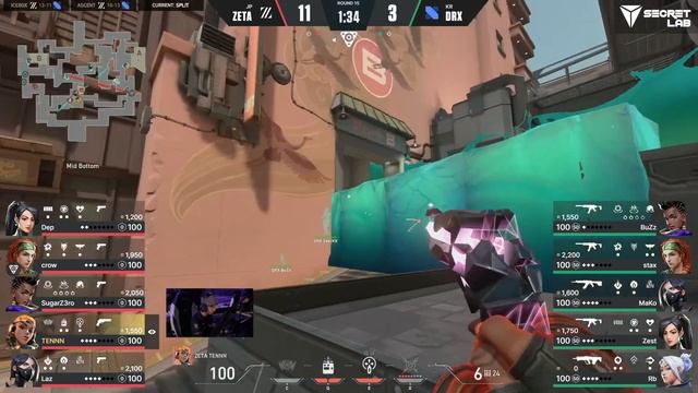 KNOCK DOWN: ZETA vs DRX -VALORANT HIGHLIGHTS | Verizon VCT Game Changers Series 1 Main Event- Part смотреть онлайн