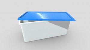 Food Container 3 - low poly PBR 3d model