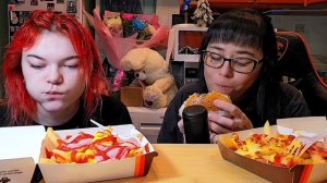 Мукбанг | Бургер Кинг | Картошка Роял Фри,Бургер Пармеджано,Цезарь бургер | Обжор Асмр