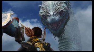 God of War 4. Мировой змей помогает Кратосу