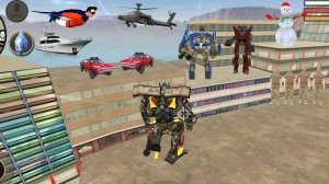 Vegas Crime Simulator (Transformer Fight on Building)Transformer Damage Robots - Android Gameplay H