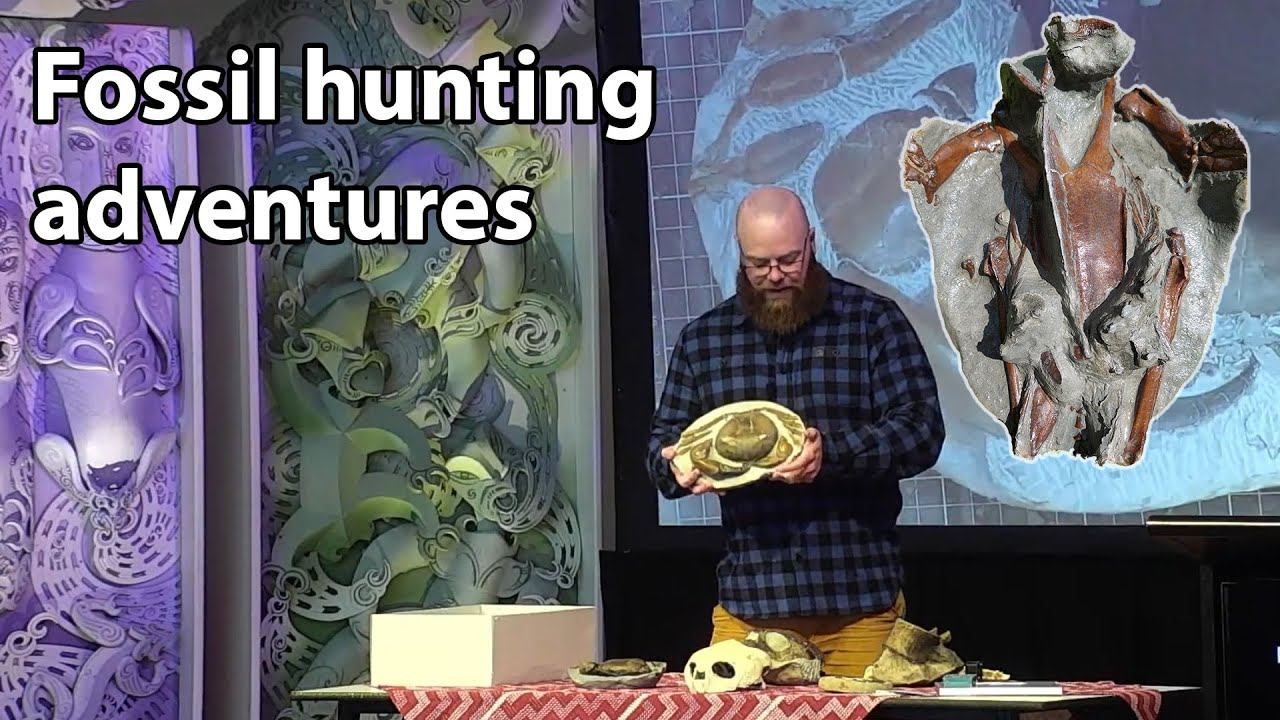 Fossil Adventures in New Zealand - talking fossils at The Museum of New Zealand Te Papa Tongarewa