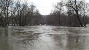 Сплав по реке Каширка 15.04.2012. Сильнейший паводок.