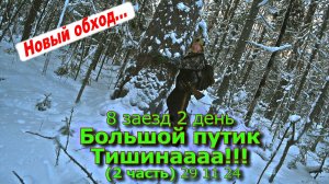 8 заезд 2 день Большой путик Тишинааа!!!  (2 часть) 29 11 24