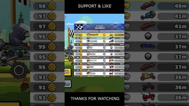 🎧 NEW Community Showcase 🎧 (6 Loops) - Hill Climb Racing 2 #shorts #hcr2