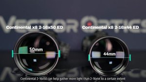 Vector Optics | What's The Difference Between Two Versions? Continental 2-16x44 VS 2-16x50