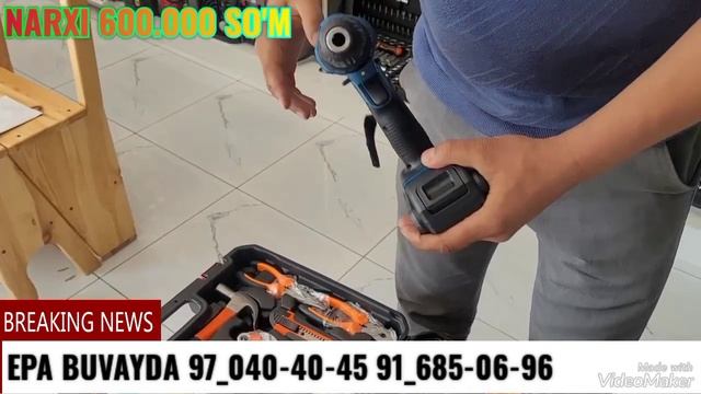 BOSH BIRENDIDAN XOJALIK BOP KOP NABORLI BOSH 36 VOLTLI NABORIMIZ KELDI AKTSIYA NARXDA KELDI
