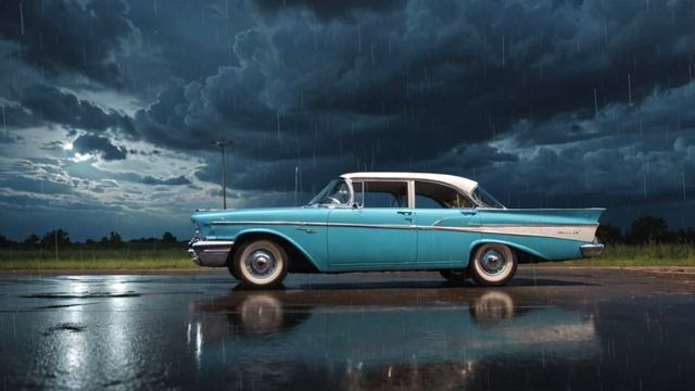 Absolute relaxation and sweet dreams inside the classic car