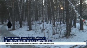 Под угрозой вырубки. Сотни жителей Иркутска собрались на митинг в защиту рощи Академгородка