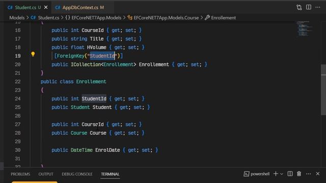 18 EntityFramework Core .NET 7 - many to many Relationships - Application #dotnet7