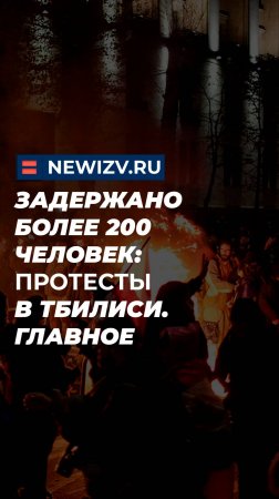 Задержано более 200 человек: протесты в Тбилиси. Главное