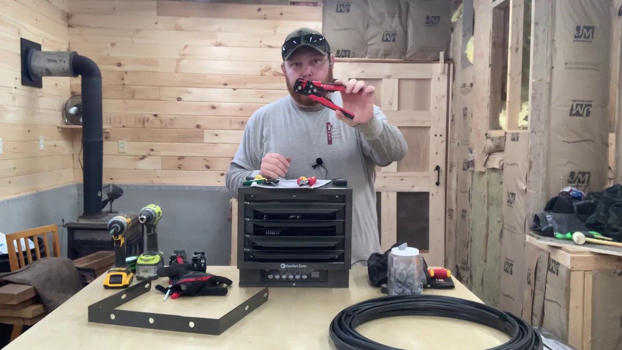 ComfortZone 7500w heater install смотреть онлайн