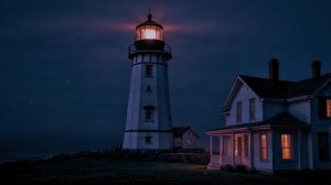 Lighthouse in the fog