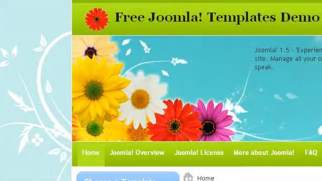 Spring Flowers Joomla 1.5 Template Short Presentation смотреть онлайн