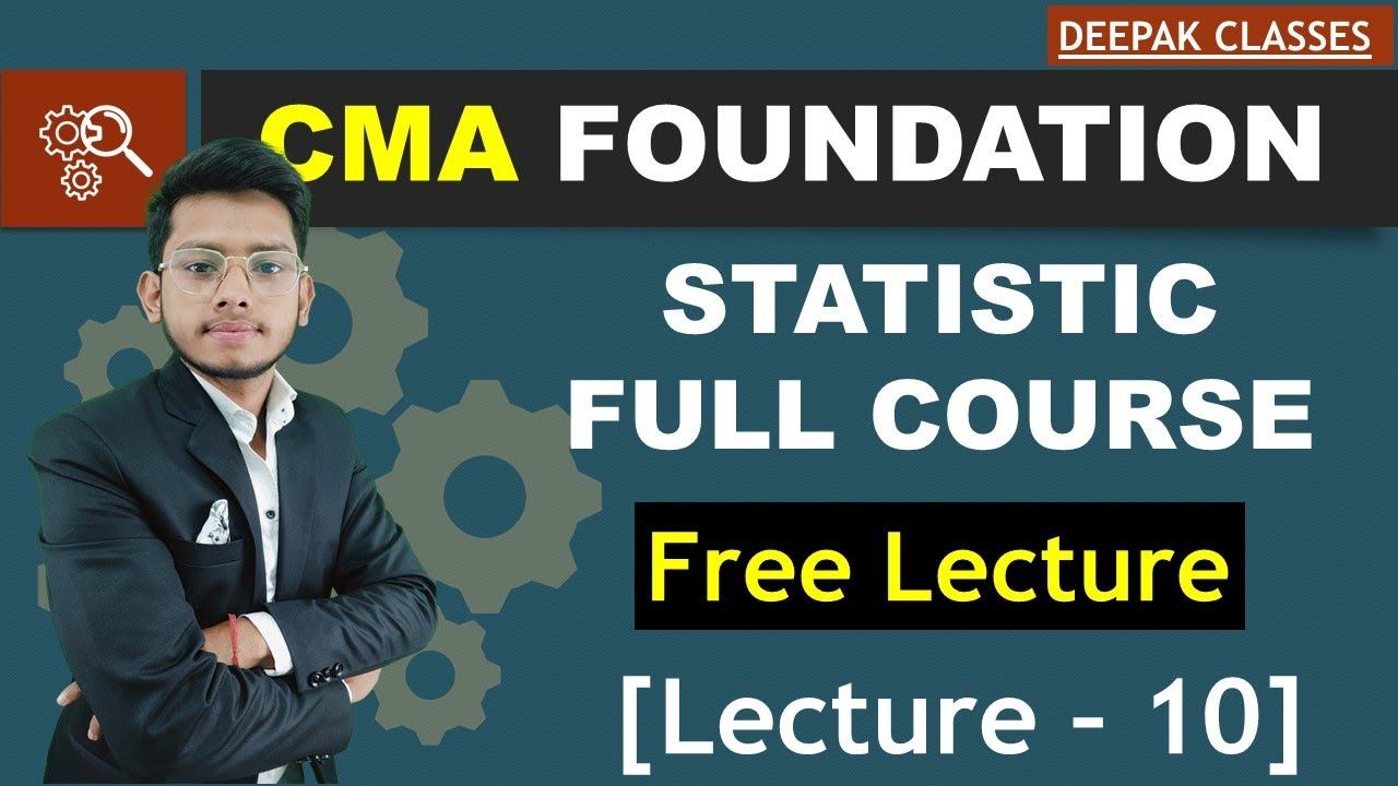 CMA Foundation Statistic (Lecture -10) || MATH & STATISTIC смотреть онлайн