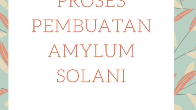 BOCAH KENTANG ( Solanum tuberosum
L. )_AMYLUM SOLANI.. FAMILY SOLANACEAE смотреть онлайн