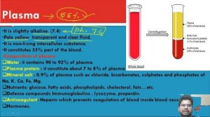 Blood plasma | Blood Fluid Connective Tissue. | Plasma