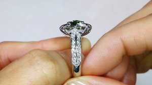 Vanadium Chrysoberyl Ring at 2.31 carats by Kat Florence. KF07122