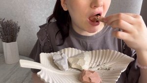 Хруст Киргизской глины \фисташка\сердце\2в1\чернослив\радужная #асмр #глина #мел #асмрглина #хруст
