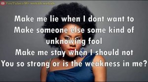 Etana - Weakness In Me (lyrics)