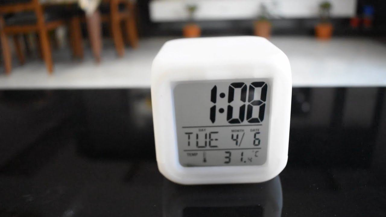 ||How to fix Time Date alarm setting on Digital Led clock||